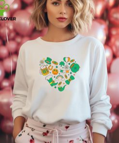 Green St Patricks Day Doodles Four Leaf Clover shirt