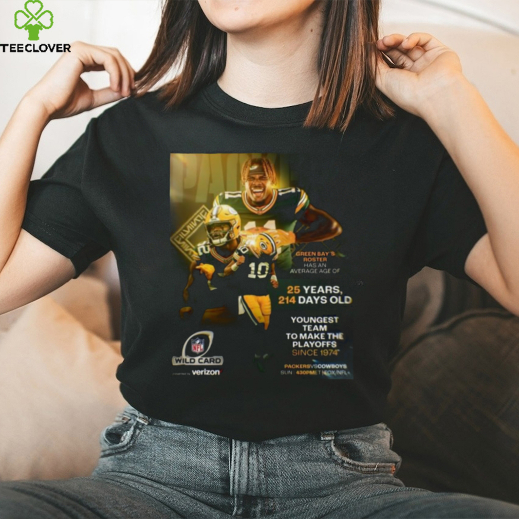 Green bay packers are the youngest team to make the nfl playoffs since 1974 shirt Green bay packers are the youngest team to make the nfl playoffs since 1974 shirt