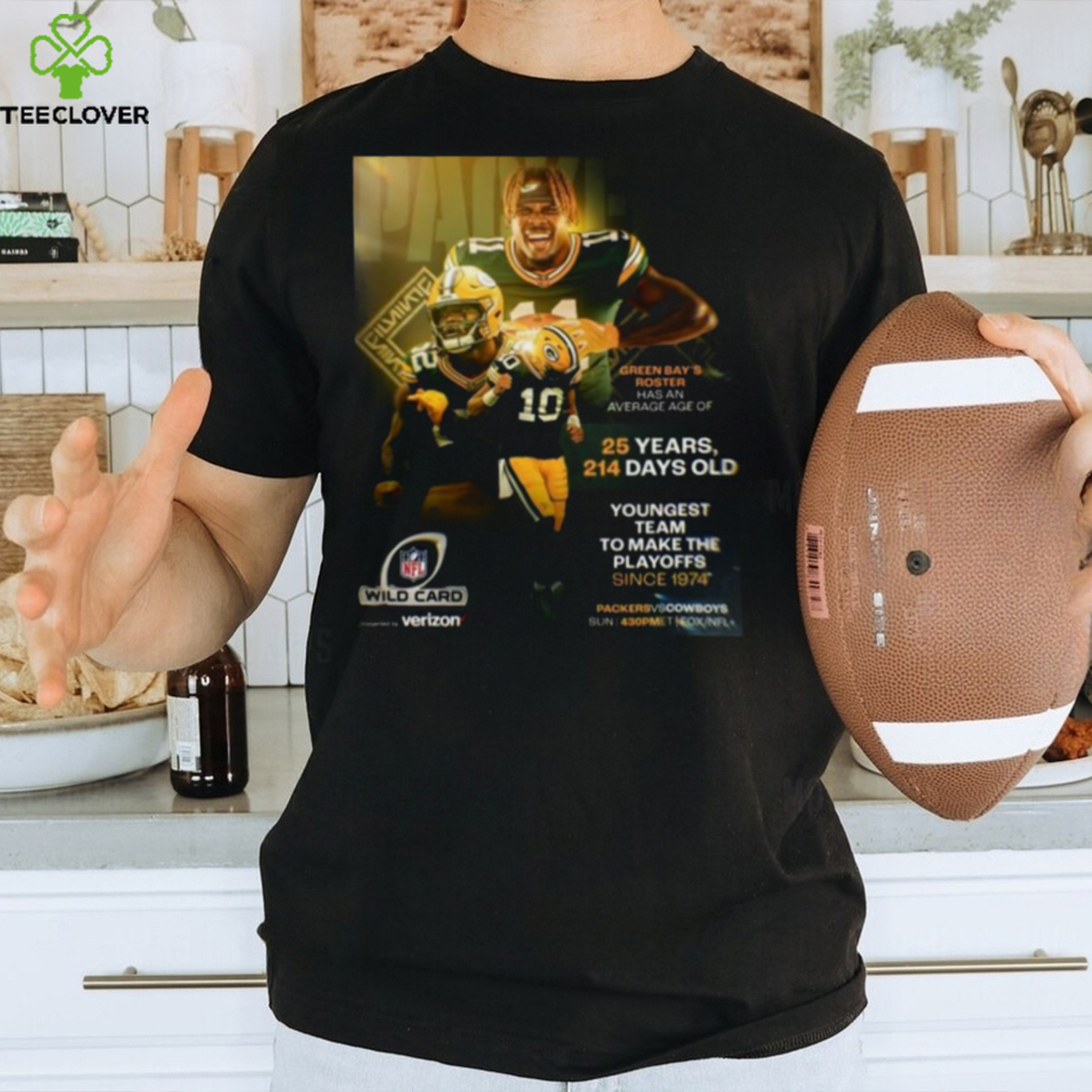 Green bay packers are the youngest team to make the nfl playoffs since 1974 shirt Green bay packers are the youngest team to make the nfl playoffs since 1974 shirt