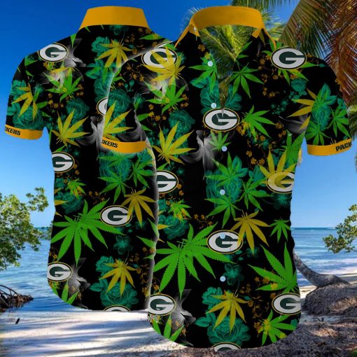 Green bay packers cannabis all over printed hawaiian hoodie, sweater, longsleeve, shirt v-neck, t-shirt