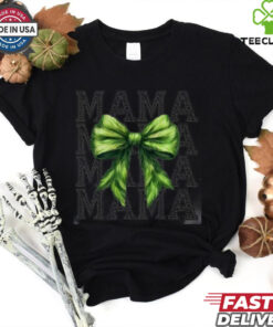 Green bow coquette shirt