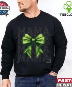 Green bow coquette shirt