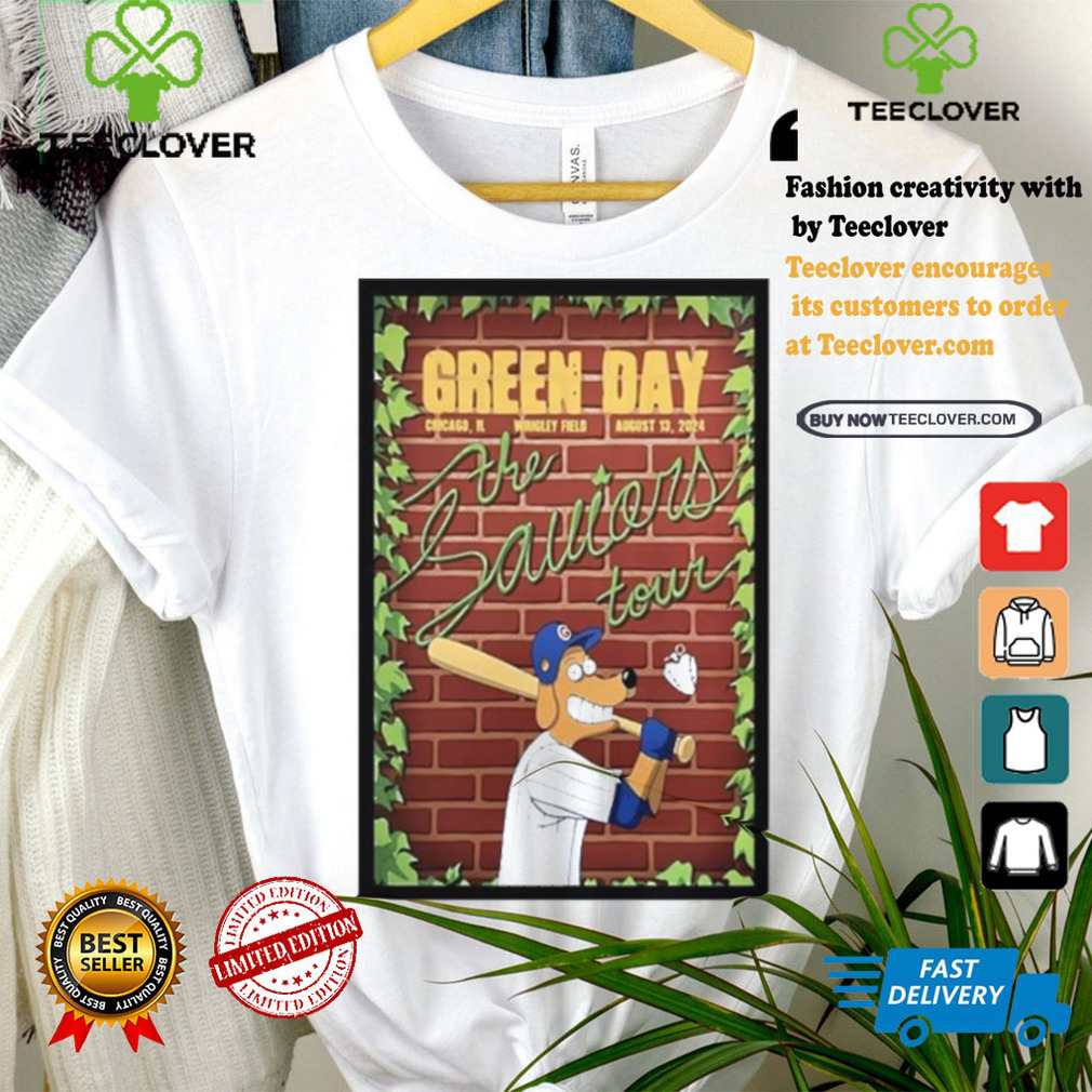 Green day aug 13 2024 wrigley field in chicago il poster shirt Green day aug 13 2024 wrigley field in chicago il poster shirt