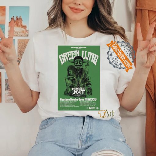 Green lung poster heathen realm tour 2024 shirt