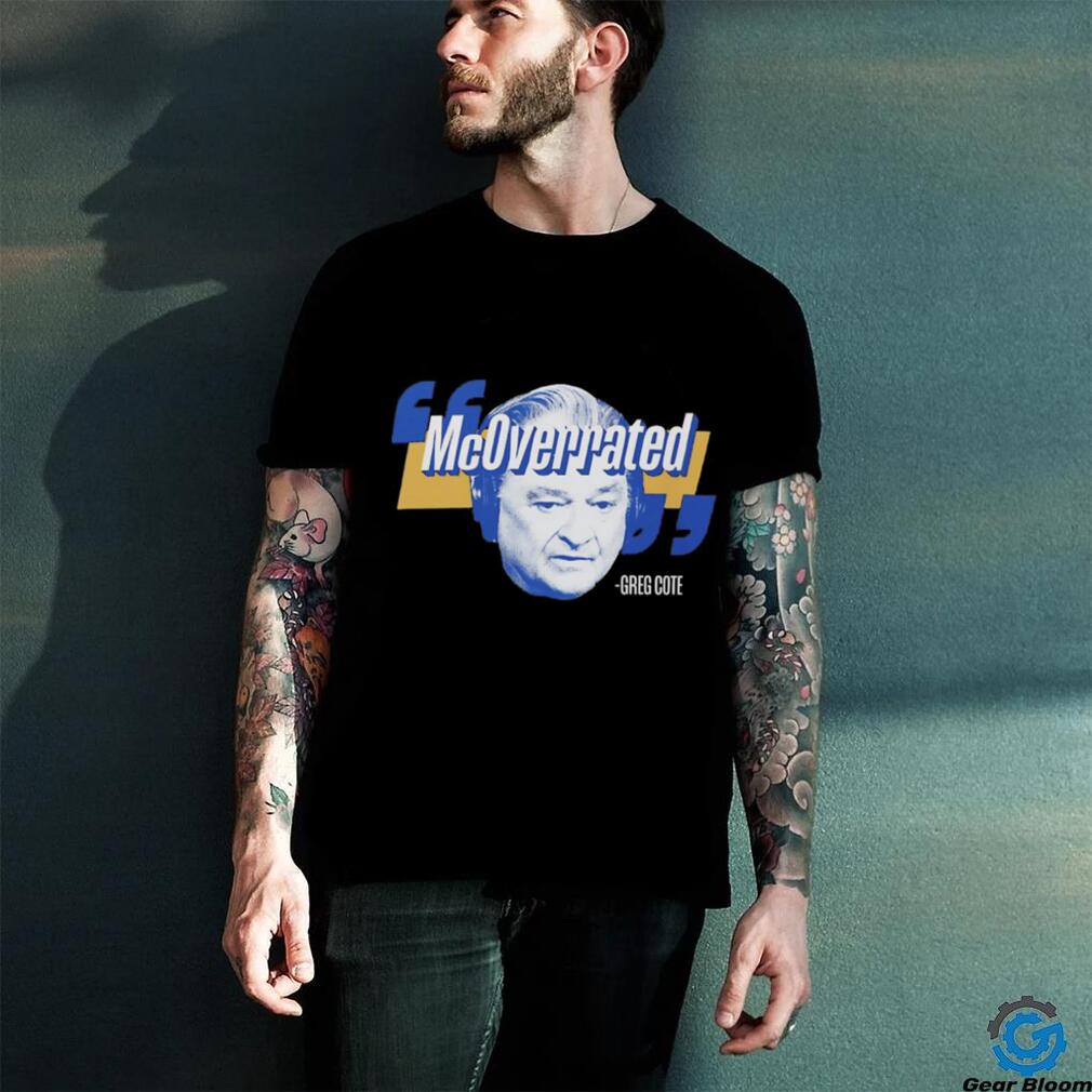 Greg Cote McOverrated face shirt Greg Cote McOverrated face shirt