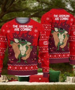 Gremlins The Gremlins Are Coming Ugly Christmas Sweater All Over Print Sweater