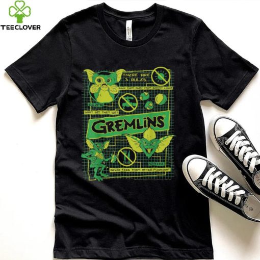 Gremlins Three Rules Schematics Horror Movie Trending Unisex T Shirt