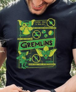 Gremlins Three Rules Schematics Horror Movie Trending Unisex T Shirt