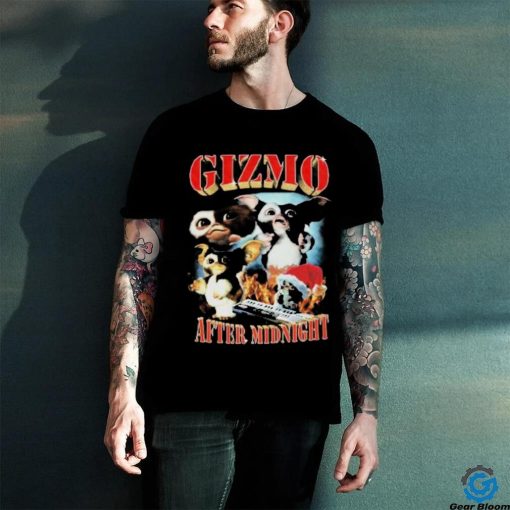 Gremlins black gizmo after midnight graphic 2024 shirt