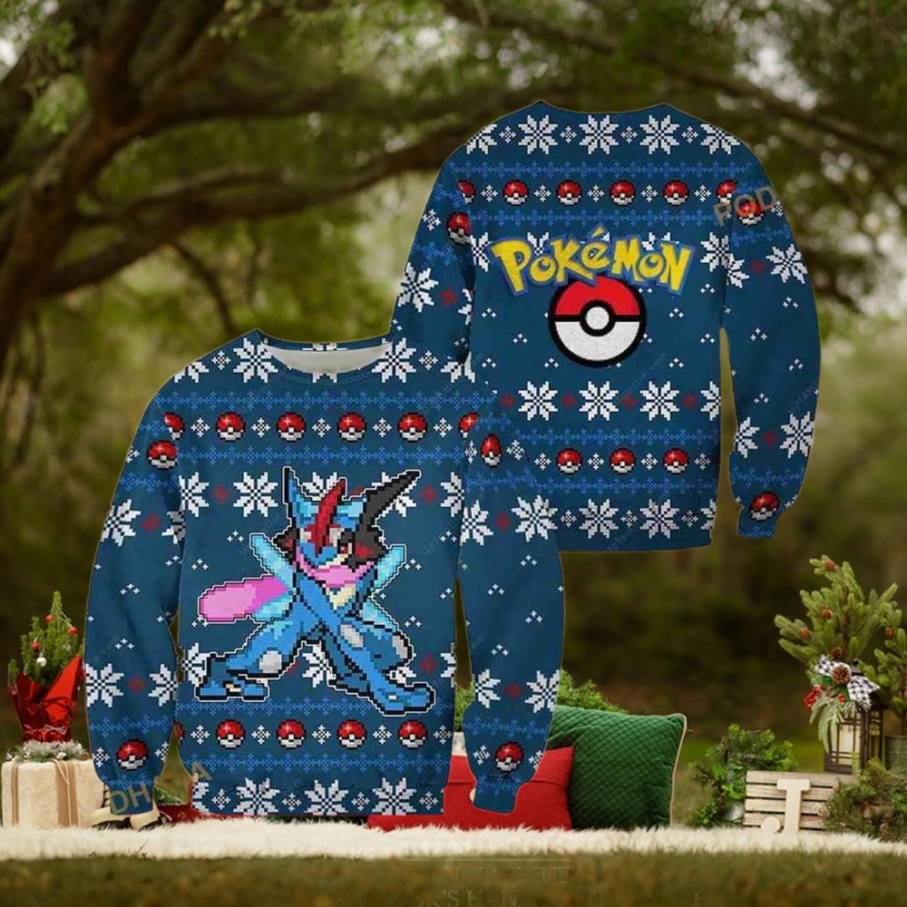 Greninja Pokemon Holiday Sweater Greninja Pokemon Holiday Sweater