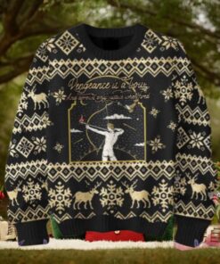 Greta Van Fleet Vengeance Is A Bow Chirstmas Gifts 2024 Xmas For Family And Friends Ugly Sweater