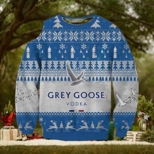 Grey Goose Vodka 2024 Knitting Pattern 3D Print Ugly Sweater