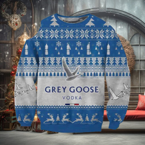 Grey Goose Vodka 2024 Knitting Pattern 3D Print Ugly Sweater