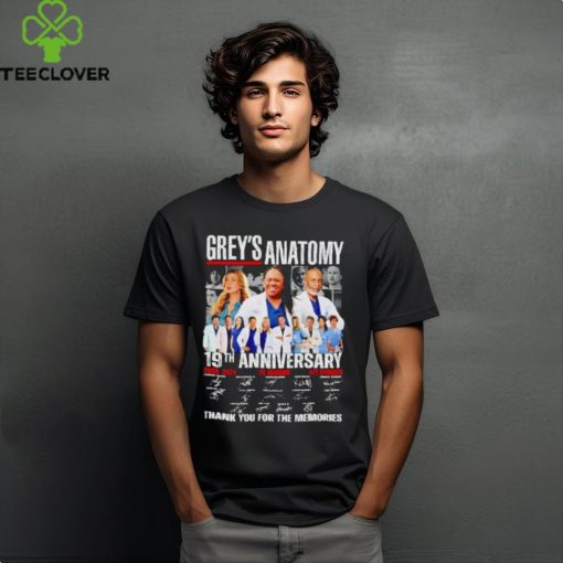 Grey'S Anatomy 19Th Anniversary 2005 2024 20 Season 421 Episodes Thank You For The Memories Shirt