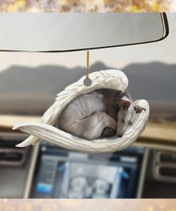 Greyhound Sleeping Angel Ornament