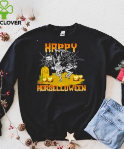 Grim Reaper Riding Dinosaur Skeleton Happy Horselloween Halloween Shirt hoodie, Sweater Shirt