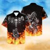 Gangster Skull Gold Bullets And Grillz Hawaiian Aloha Shirt