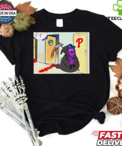 Grimace Grim Reaper vs Phillies knock knock MLB hoodie, sweater, longsleeve, shirt v-neck, t-shirt