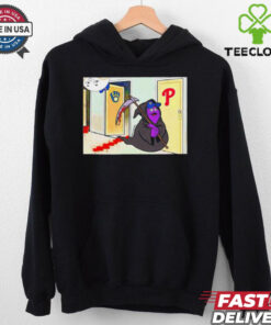 Grimace Grim Reaper vs Phillies knock knock MLB hoodie, sweater, longsleeve, shirt v-neck, t-shirt