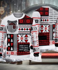 Grimsby Town Handmade Efl Logo Team Ugly Christmas Sweater For Fans Gift Unisex Sweatshirt