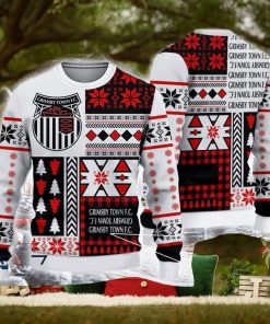 Grimsby Town Handmade Efl Logo Team Ugly Christmas Sweater For Fans Gift Unisex Sweatshirt