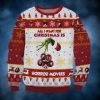 Minnesota Vikings Dead Skull And Bears Ugly Christmas Sweater