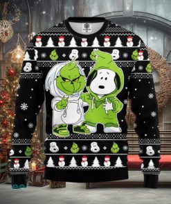 Grinch And Snoopy Ugly Christmas Sweater Amazing Gift Men And Women Christmas Gift