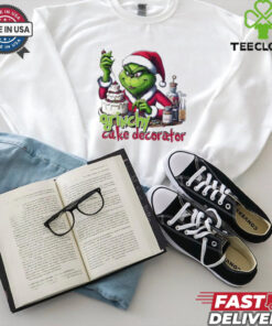 Grinch Baker Grinchy Cake Decorator Merry Christmas shirt