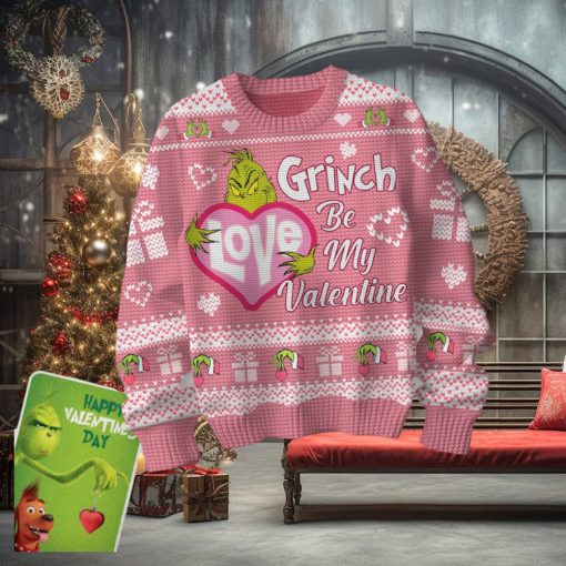 Grinch Be My Valentine Ugly Sweater