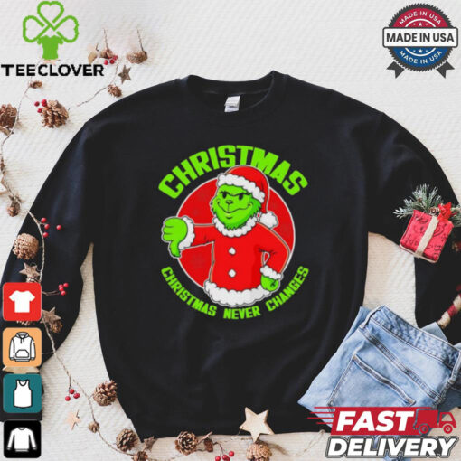 Grinch Boy Christmas never changes shirt