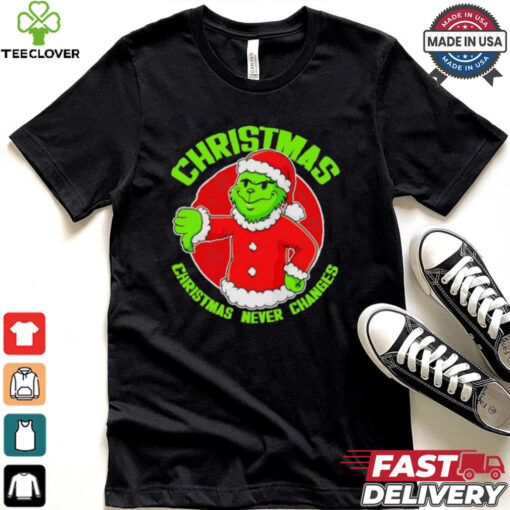 Grinch Boy Christmas never changes shirt
