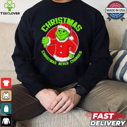 Grinch Boy Christmas never changes shirt