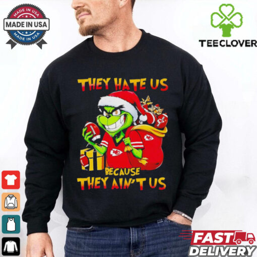 Grinch Chiefs they hate us because they ain’t us Christmas hoodie, sweater, longsleeve, shirt v-neck, t-shirt