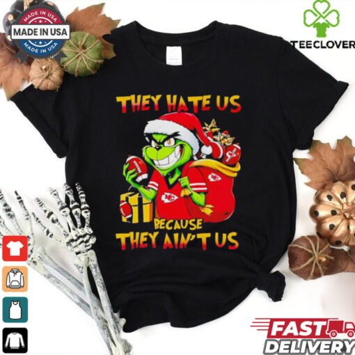 Grinch Chiefs they hate us because they ain’t us Christmas hoodie, sweater, longsleeve, shirt v-neck, t-shirt