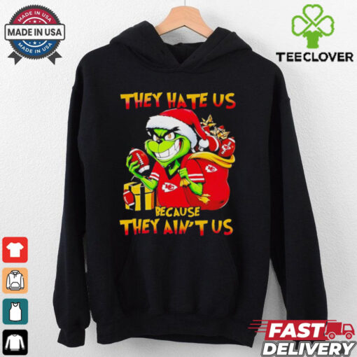 Grinch Chiefs they hate us because they ain’t us Christmas hoodie, sweater, longsleeve, shirt v-neck, t-shirt