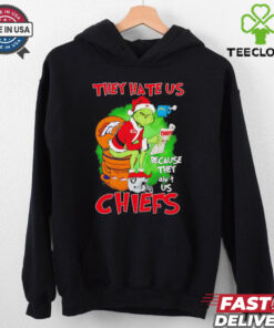 Grinch Chiefs toilet Broncos they hate us because they ain’t us Christmas shirt