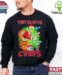 Grinch Chiefs toilet Broncos they hate us because they ain’t us Christmas shirt