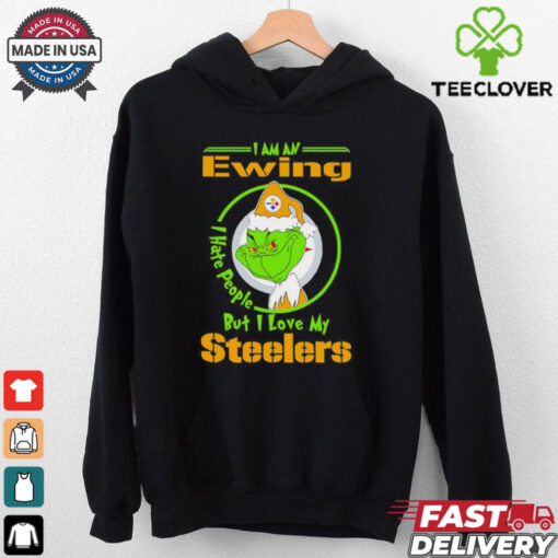 Grinch Christmas I am an Ewing I love my Pittsburgh Steelers shirt