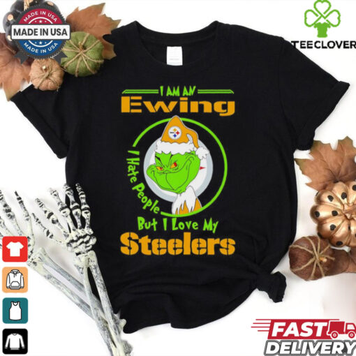Grinch Christmas I am an Ewing I love my Pittsburgh Steelers shirt