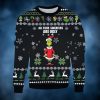 Santa Claus With Reindeer Cow For Unisex Ugly Christmas Sweater