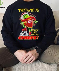 Grinch Christmas They Hate Us Because They Ain’t Us Kansas City Chiefs Stomp NFL Team Shirt