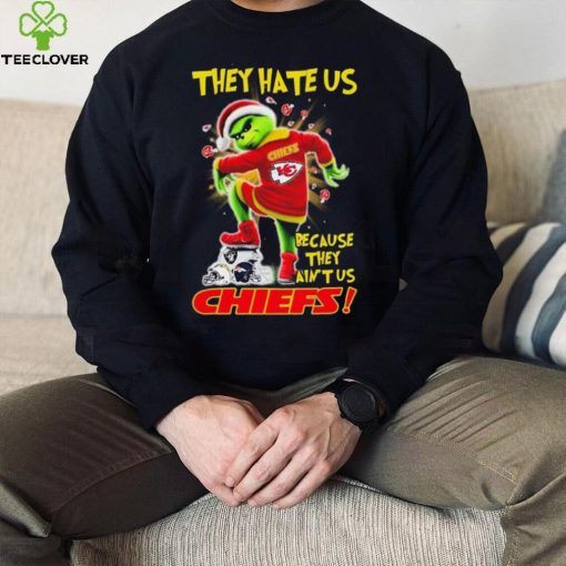 Grinch Christmas They Hate Us Because They Ain’t Us Kansas City Chiefs Stomp NFL Team Shirt