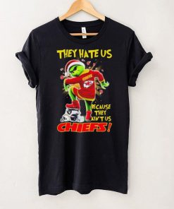 Grinch Christmas They Hate Us Because They Ain’t Us Kansas City Chiefs Stomp NFL Team Shirt