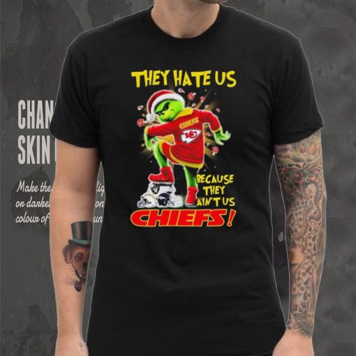 Grinch Christmas They Hate Us Because They Ain’t Us Kansas City Chiefs Stomp NFL Team Shirt