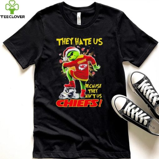 Grinch Christmas They Hate Us Because They Ain’t Us Kansas City Chiefs Stomp NFL Team Shirt