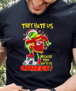 Grinch Christmas They Hate Us Because They Ain’t Us Kansas City Chiefs Stomp NFL Team Shirt