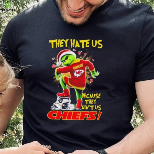 Grinch Christmas They Hate Us Because They Ain’t Us Kansas City Chiefs Stomp NFL Team Shirt