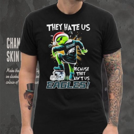 Grinch Christmas They Hate Us Because They Ain’t Us Philadelphia Eagles Stomp Dallas Cowboys Shirt