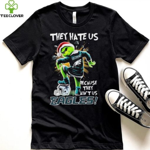 Grinch Christmas They Hate Us Because They Ain’t Us Philadelphia Eagles Stomp Dallas Cowboys Shirt