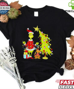 Grinch Christmas Tree cartoon shirt